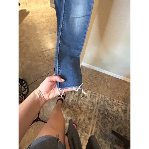 Hudson Women's Nico Mid-Rise Raw Hem Skinny Ankle Jeans, Midway, 26 - Picture 5 of 10